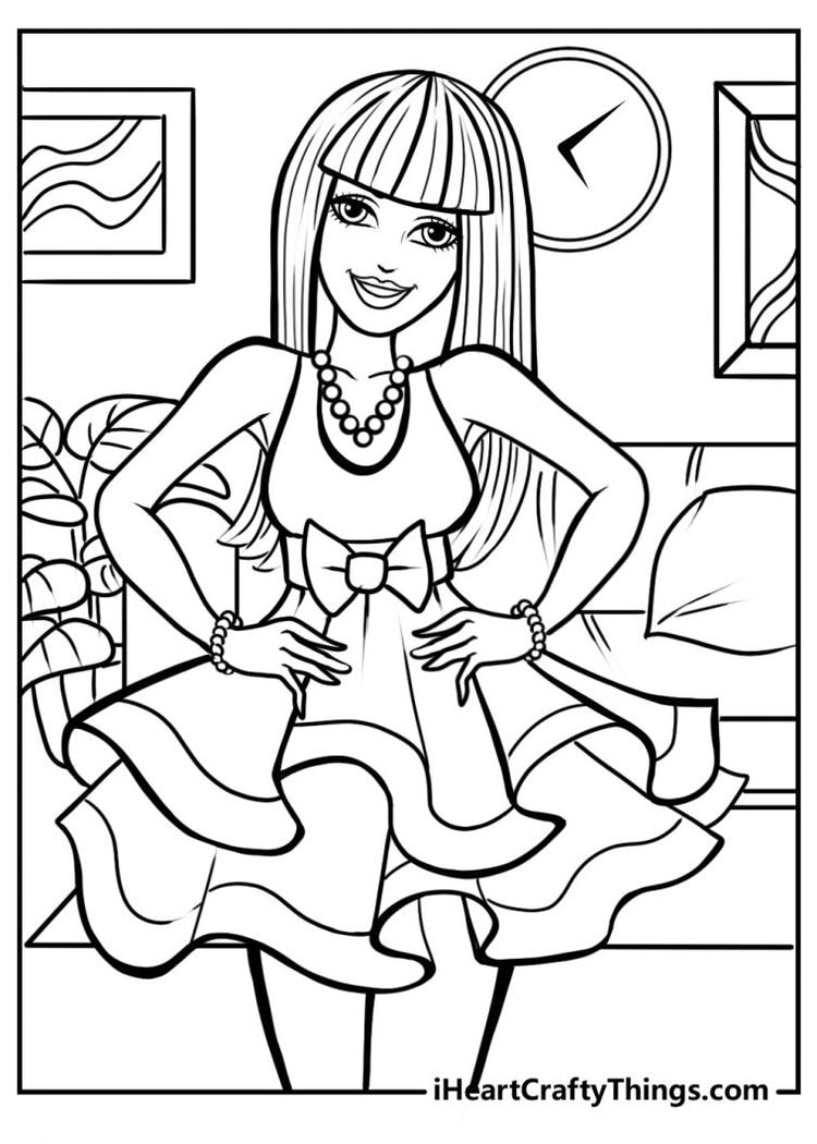 48+ Engaging Barbie School Coloring Pages Printable