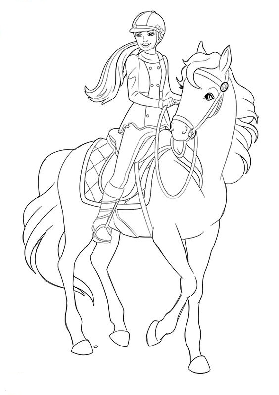 5+ Relaxing Princess Horse Coloring Pages Printable