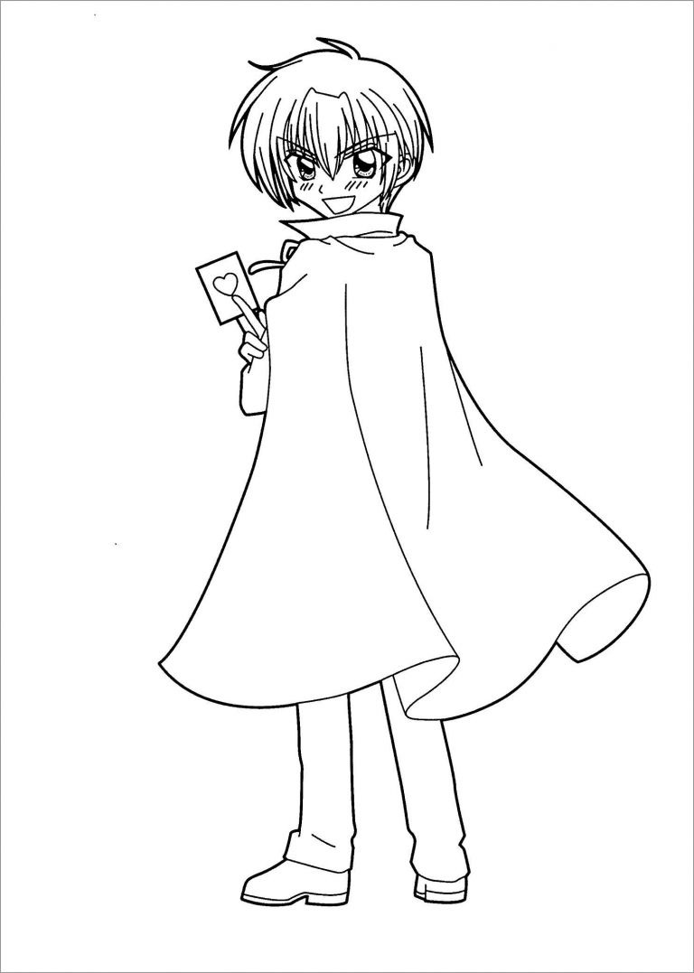 52+ Inspiring Anime Manga Coloring Pages Printable