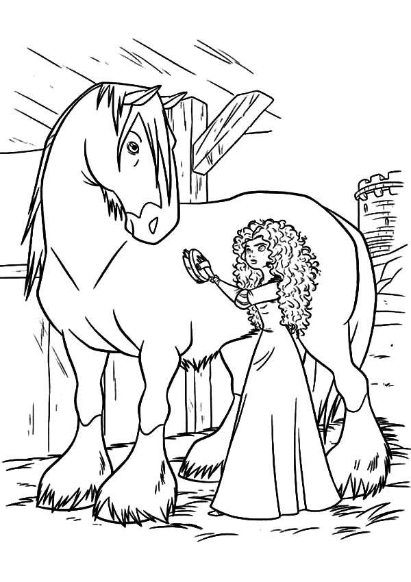 52+ Whimsical Princess Horse Coloring Pages Printable