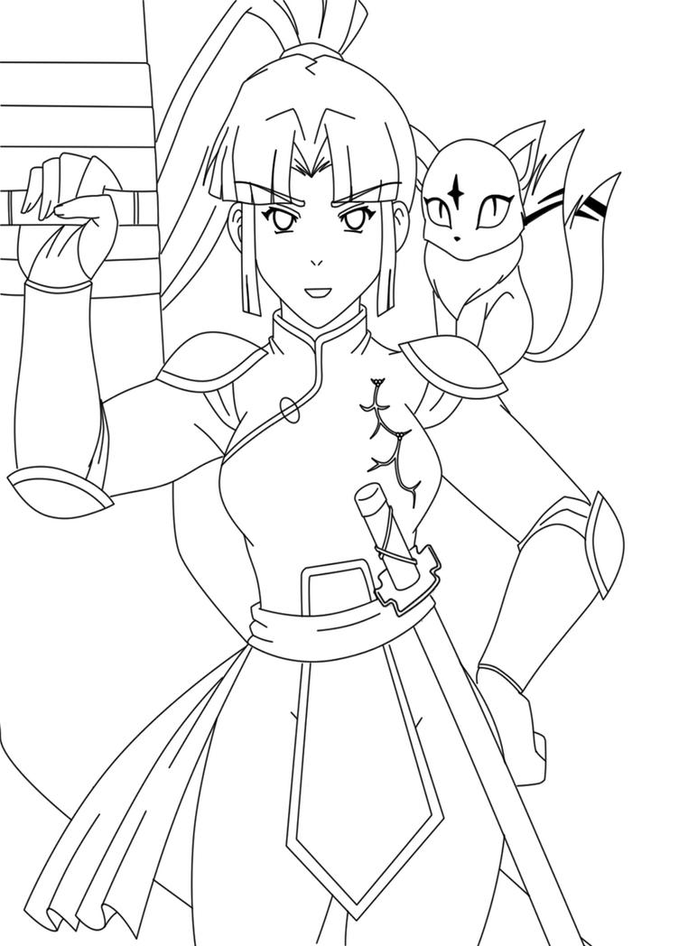 54+ Simple Sango Demon Slayer Coloring Pages Printable