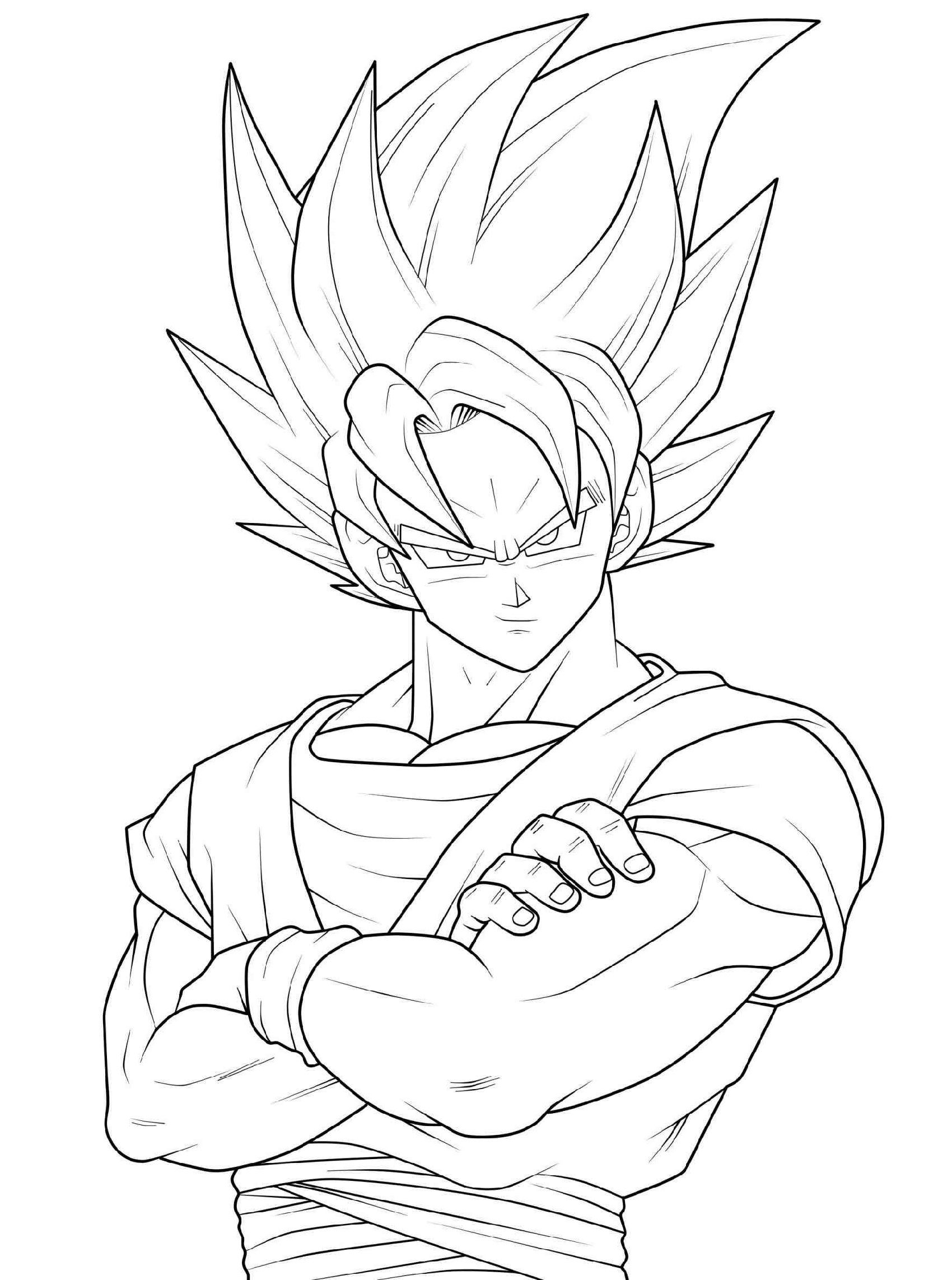 56+ Simple Dragon Ball Coloring Pages Printable