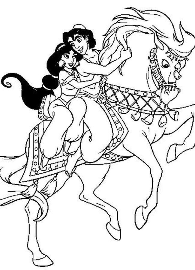 58+ Colorful Princess Horse Coloring Pages Printable