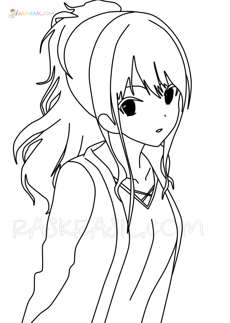 59+ Relaxing Anime Manga Coloring Pages Printable