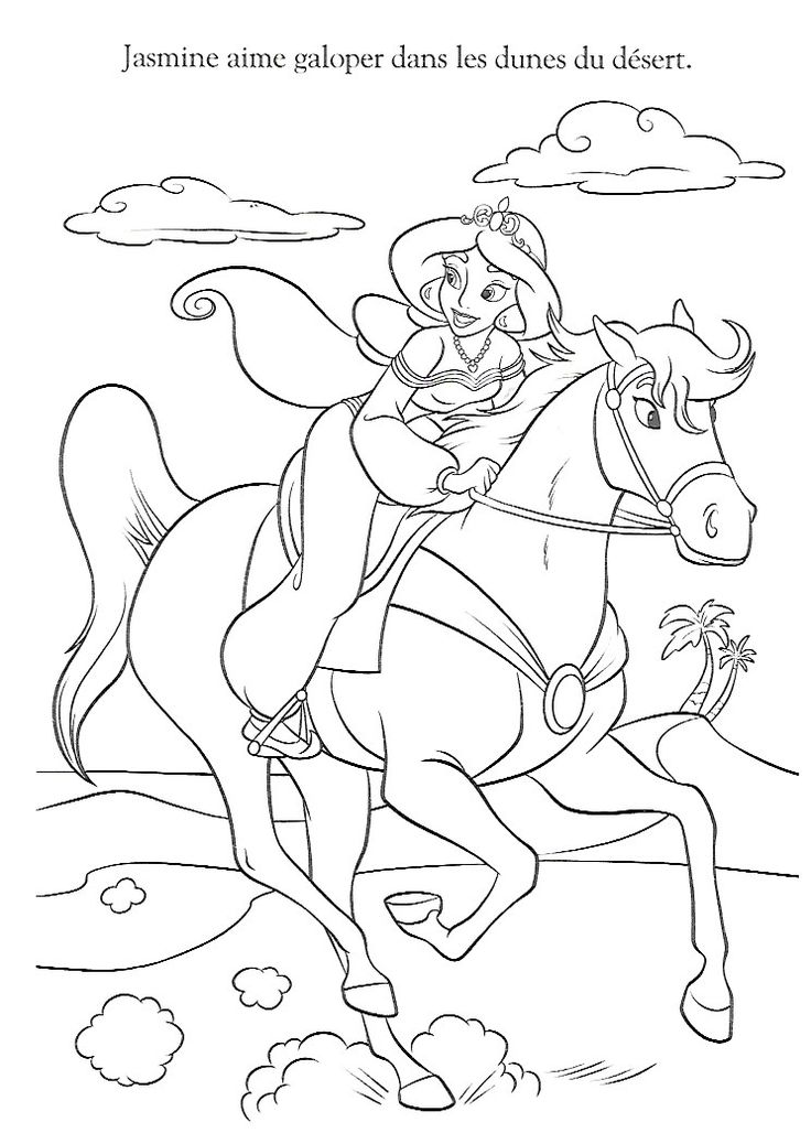 6+ Relaxing Princess Horse Coloring Pages Printable