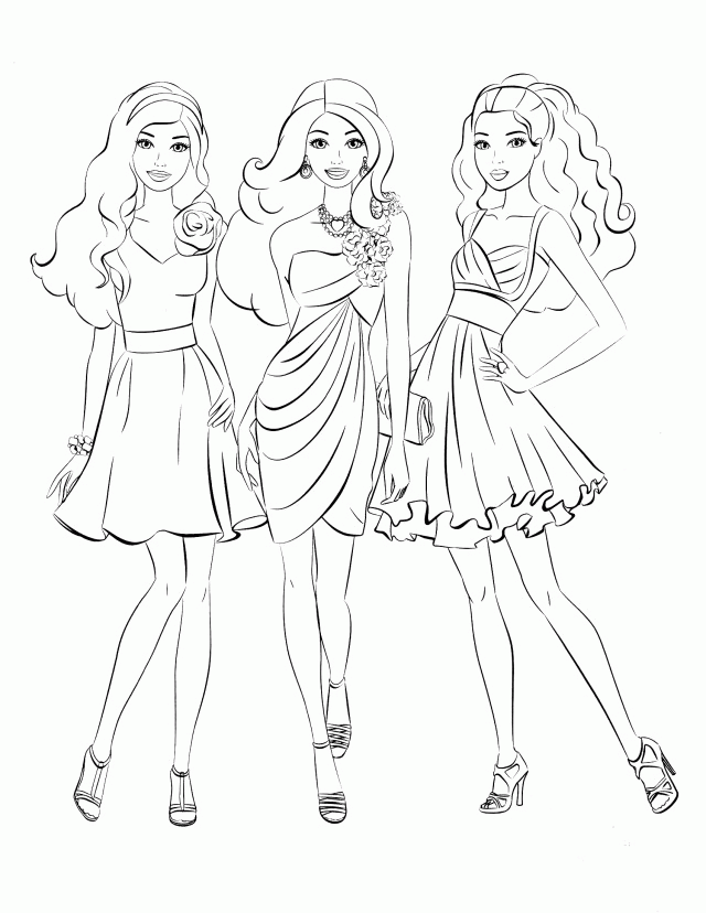 63+ Trendy Barbie School Coloring Pages Printable