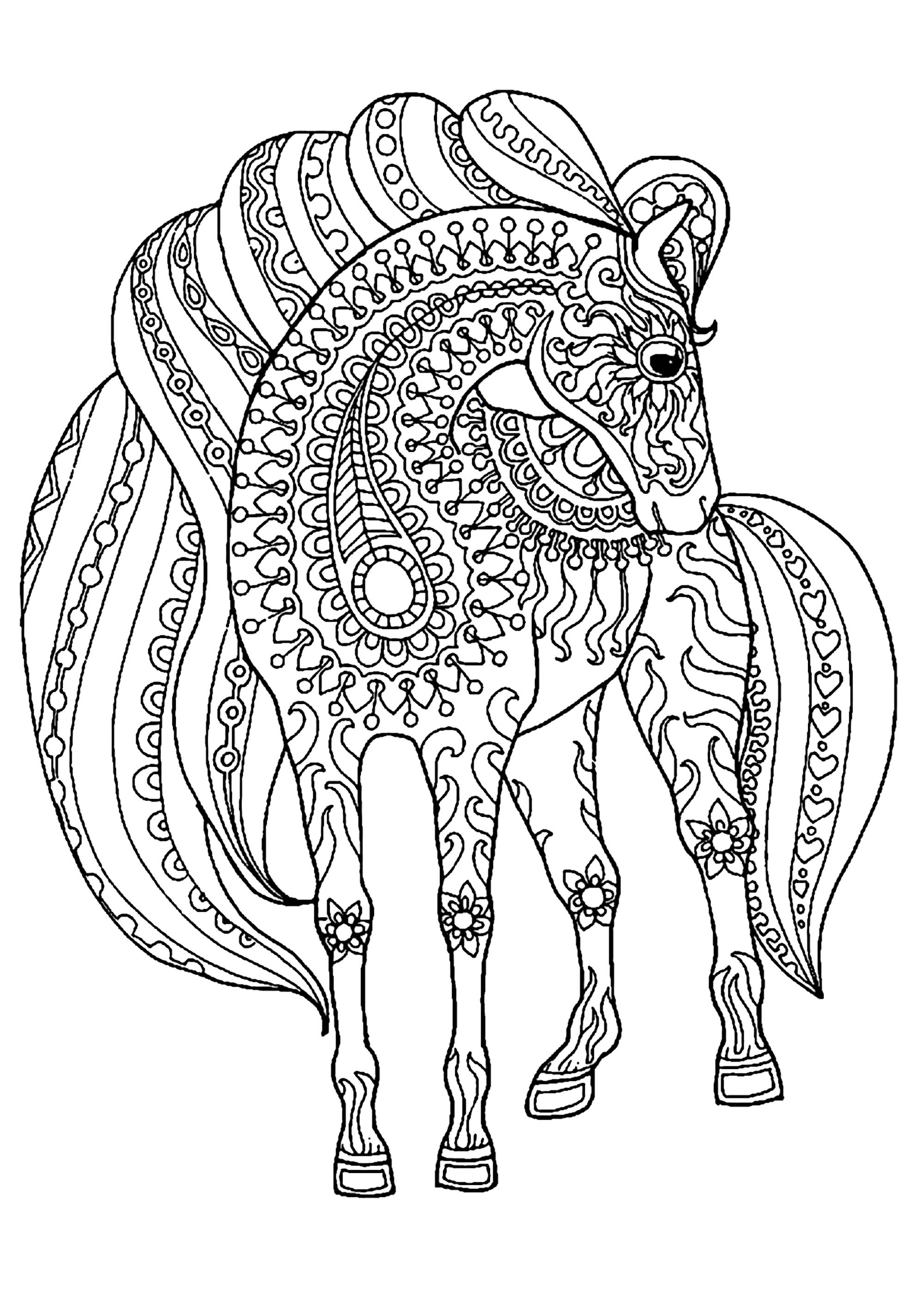 65+ Downloadable Princess Horse Coloring Pages Printable