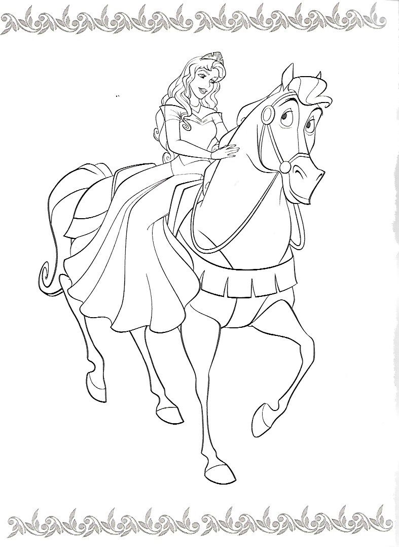 68+ Creative Princess Horse Coloring Pages Printable