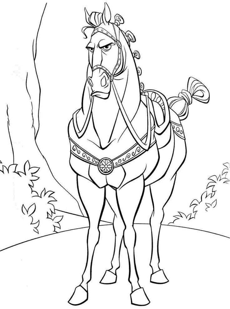 68+ Free Princess Horse Coloring Pages Printable