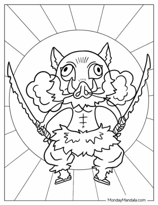 7+ Colorful Sango Demon Slayer Coloring Pages Printable