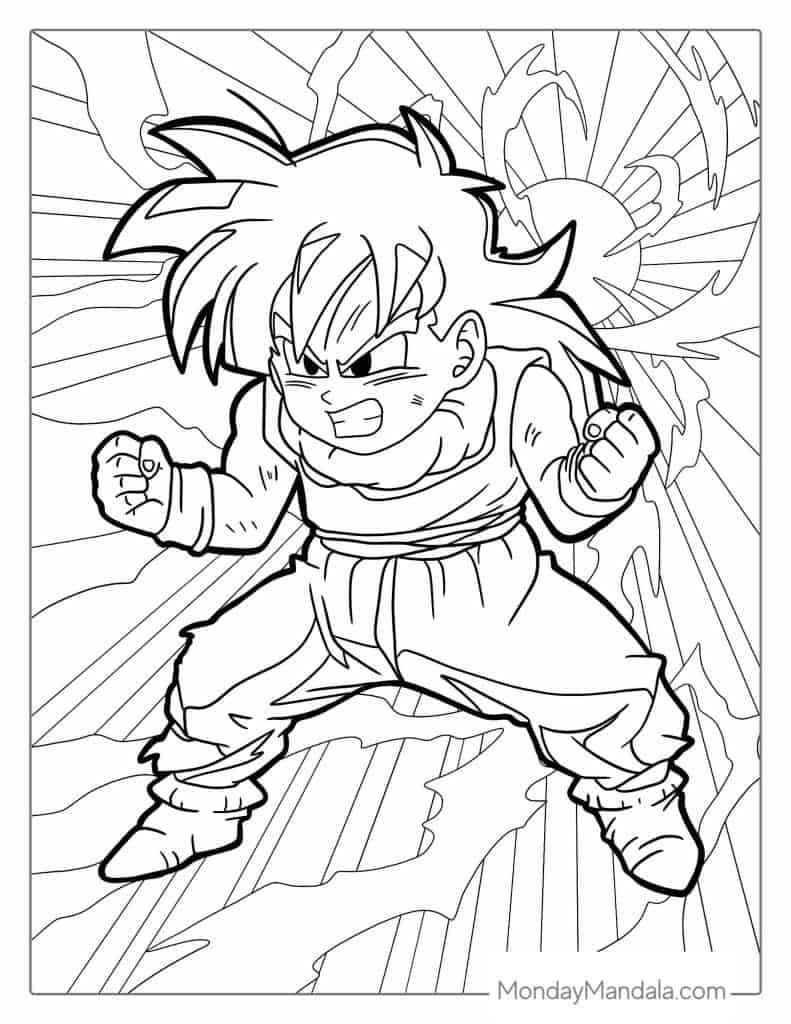 7+ Detailed Dragon Ball Coloring Pages Printable