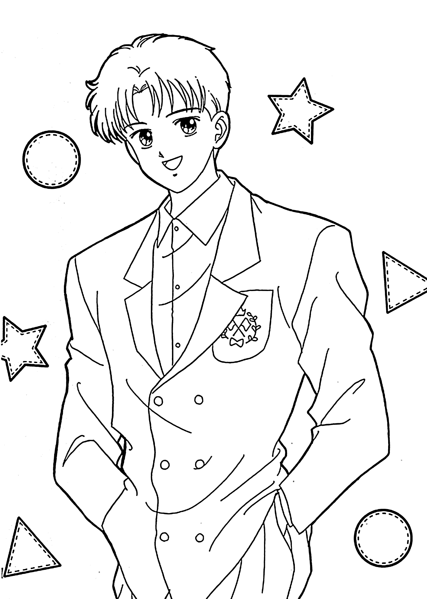 8+ Downloadable Anime Manga Coloring Pages Printable