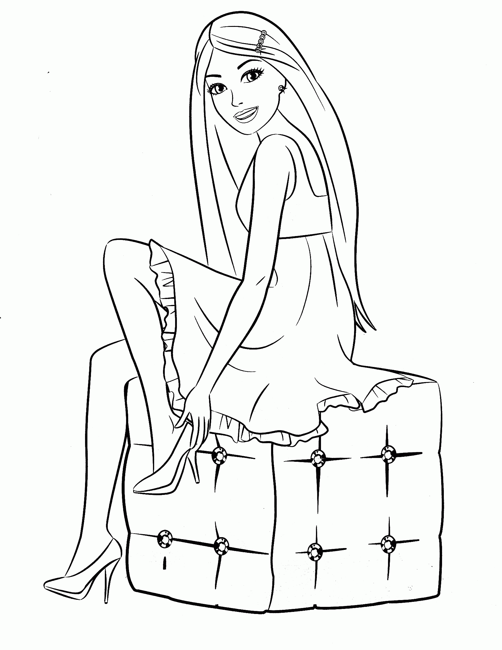 8+ Trendy Barbie School Coloring Pages Printable