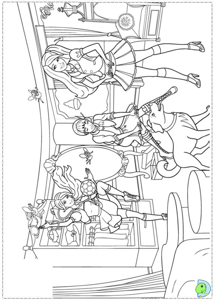 8+ Ultimate Barbie School Coloring Pages Printable