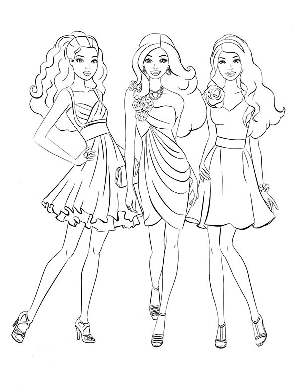 80+ Funtastic Barbie School Coloring Pages Printable