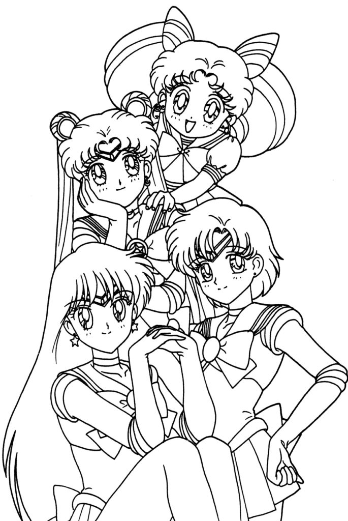 81+ Joyful Anime Manga Coloring Pages Printable