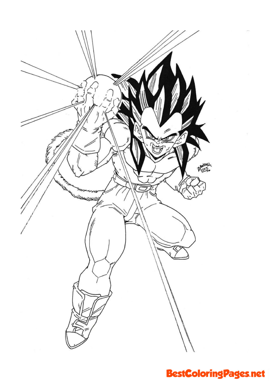 81+ Realistic Dragon Ball Coloring Pages Printable