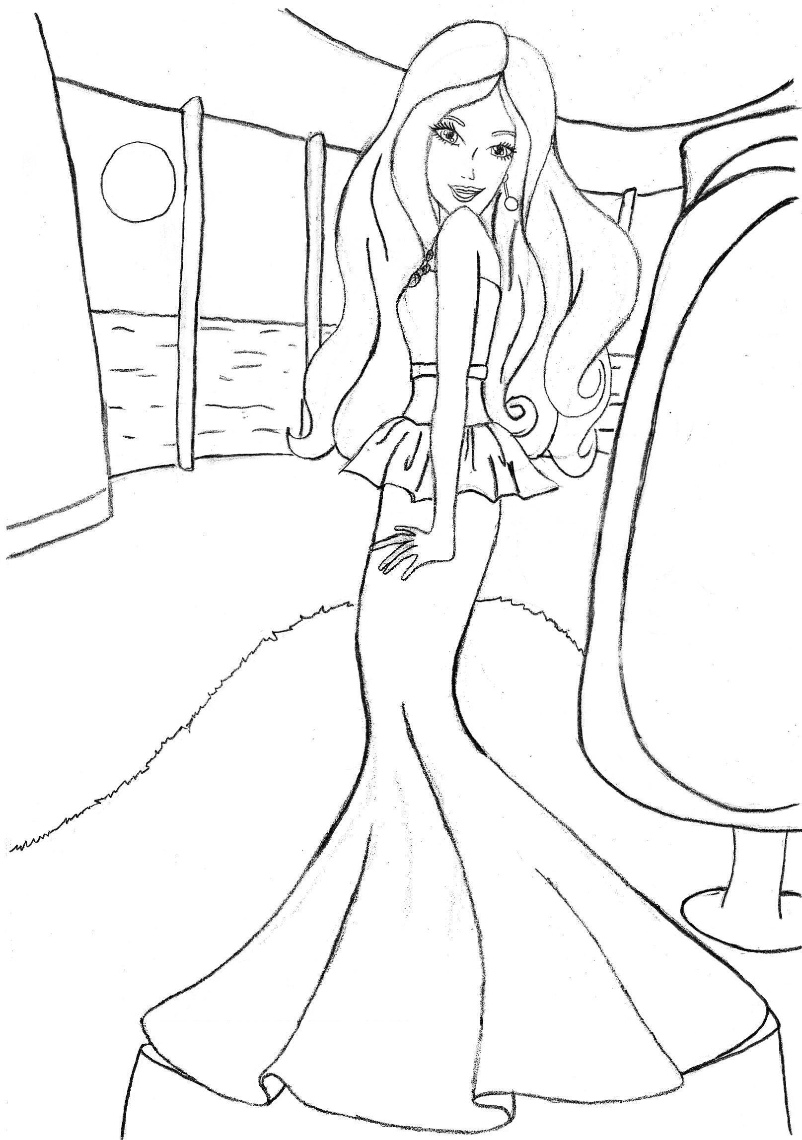 81+ Whimsical Barbie School Coloring Pages Printable