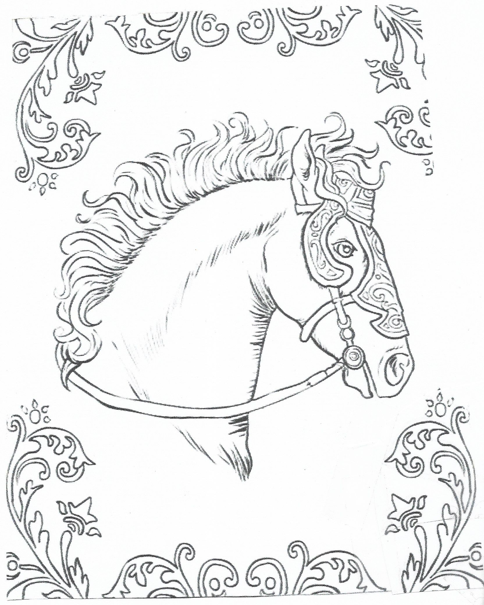 84+ Joyful Princess Horse Coloring Pages Printable