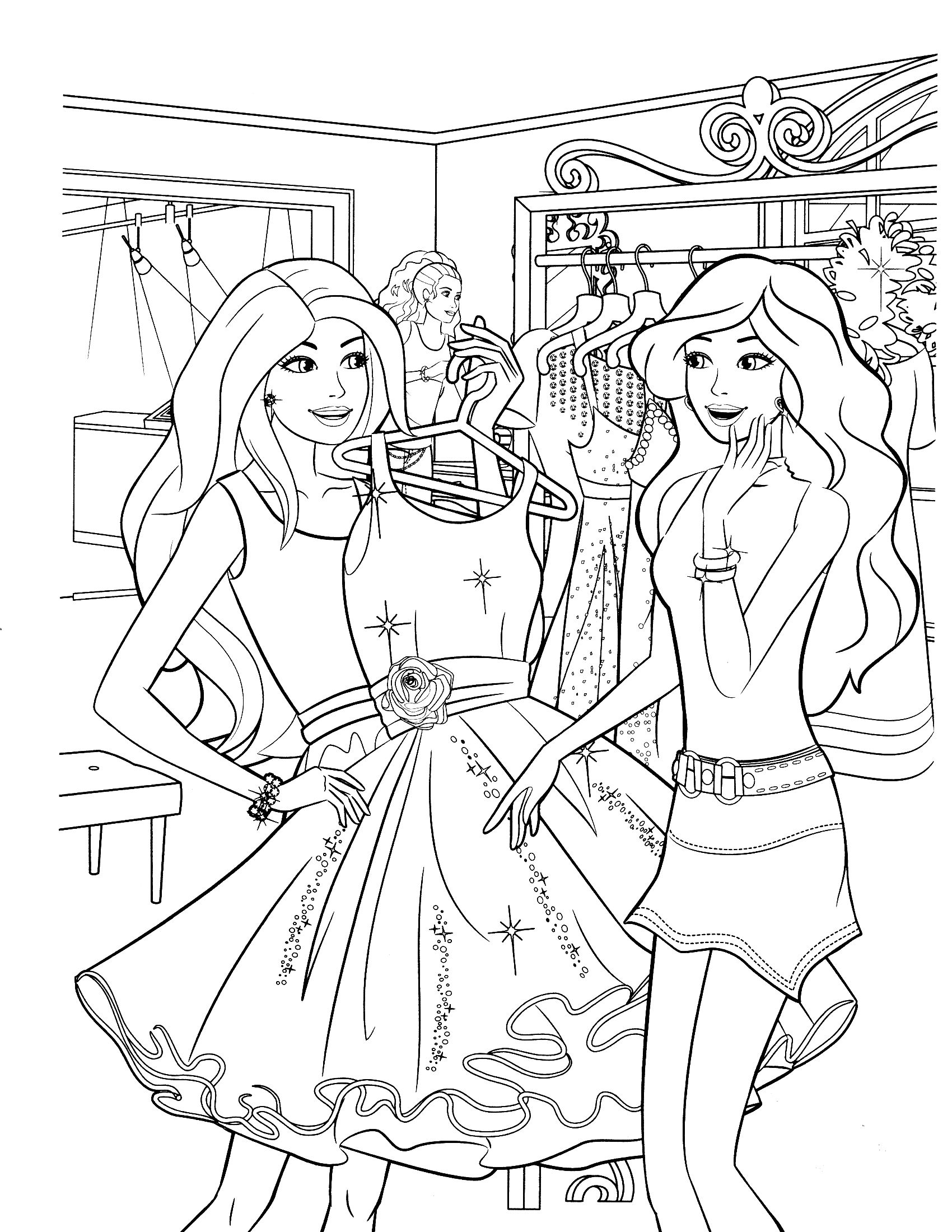 86+ Downloadable Barbie School Coloring Pages Printable