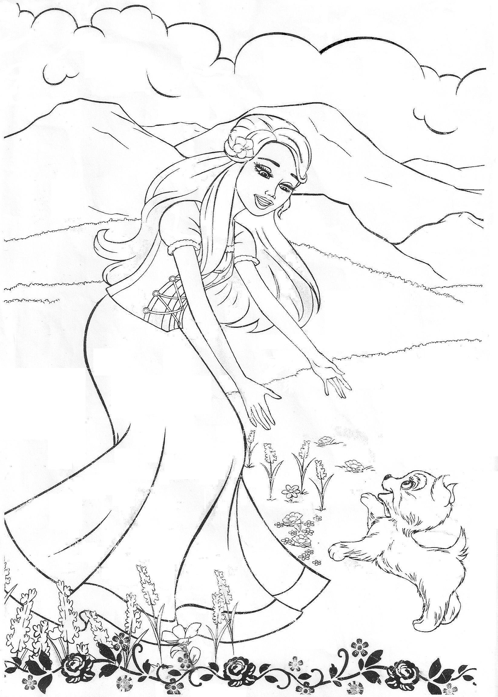 88+ Funtastic Barbie School Coloring Pages Printable