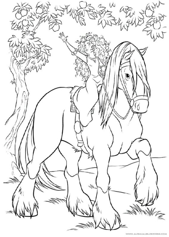 89+ Artistic Princess Horse Coloring Pages Printable