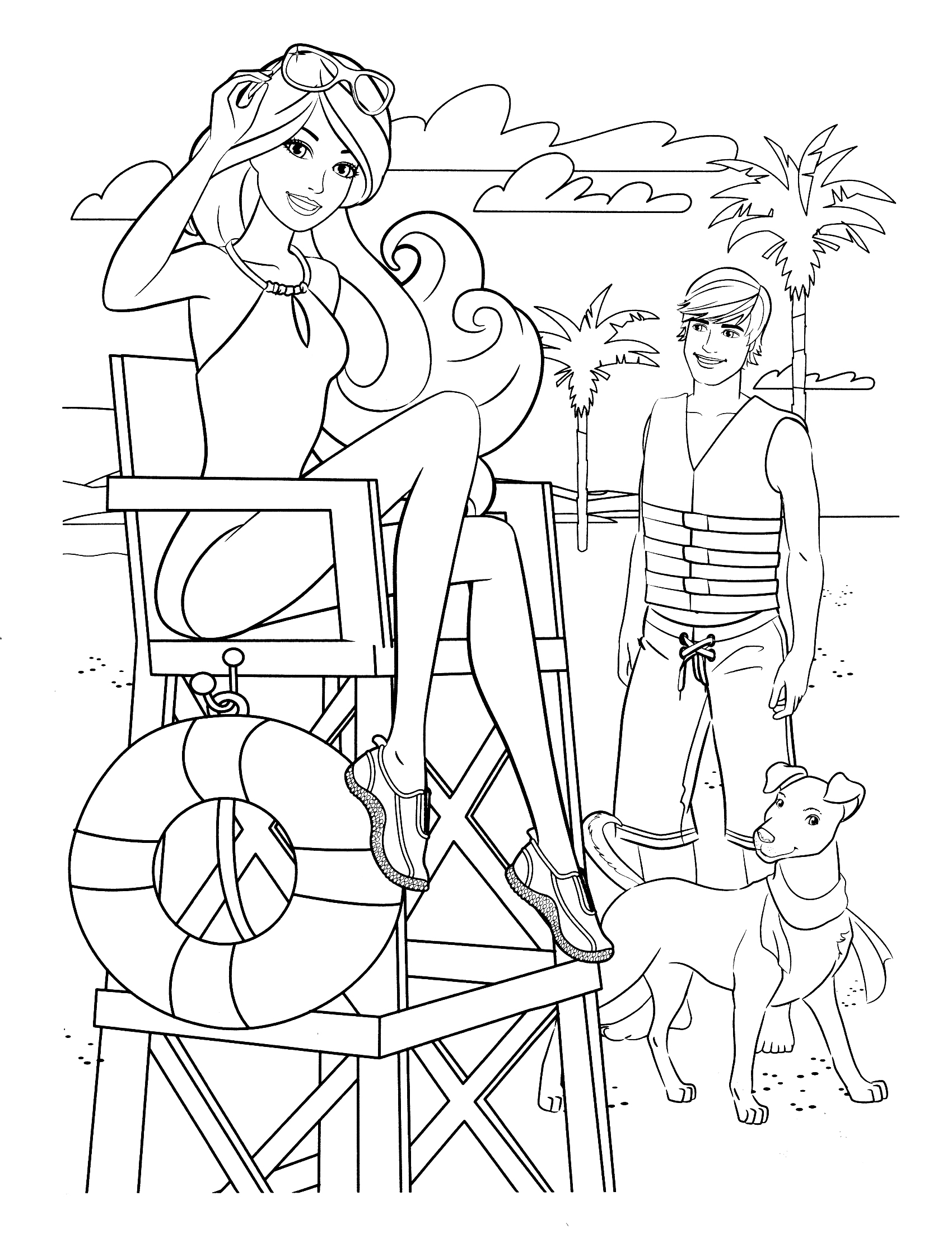 89+ Interactive Barbie School Coloring Pages Printable