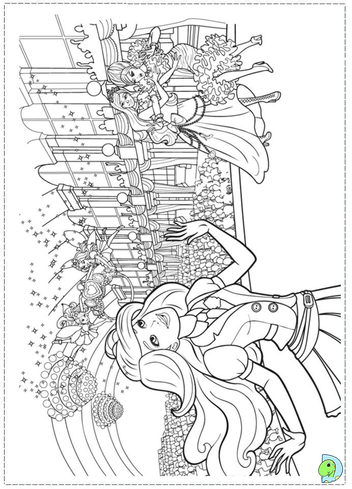 9+ Artistic Barbie School Coloring Pages Printable