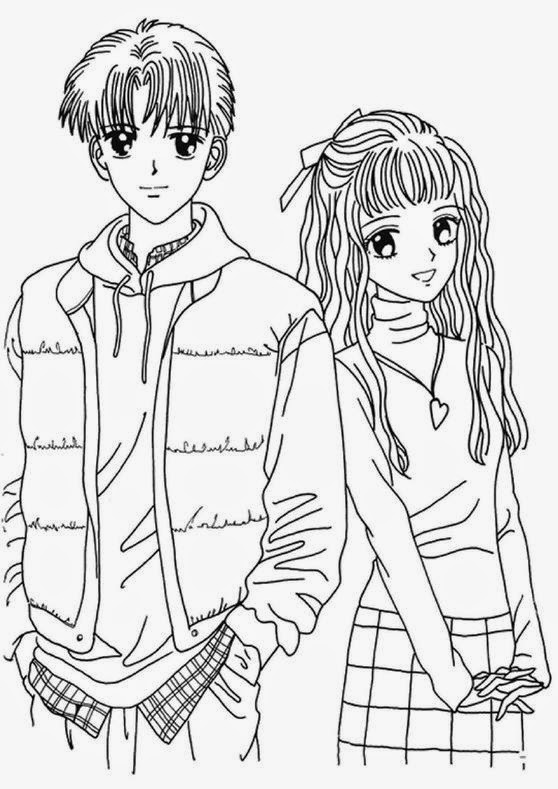 90+ Easy Anime Manga Coloring Pages Printable