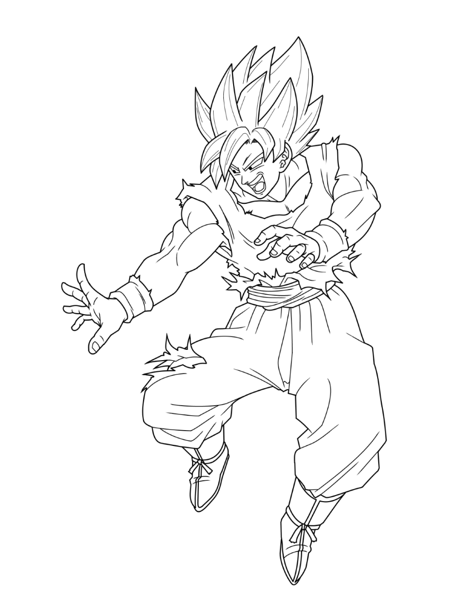 90+ Entertaining Dragon Ball Coloring Pages Printable