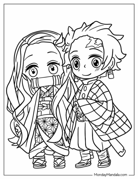 90+ Simple Muichiro Tokito Coloring Pages Printable