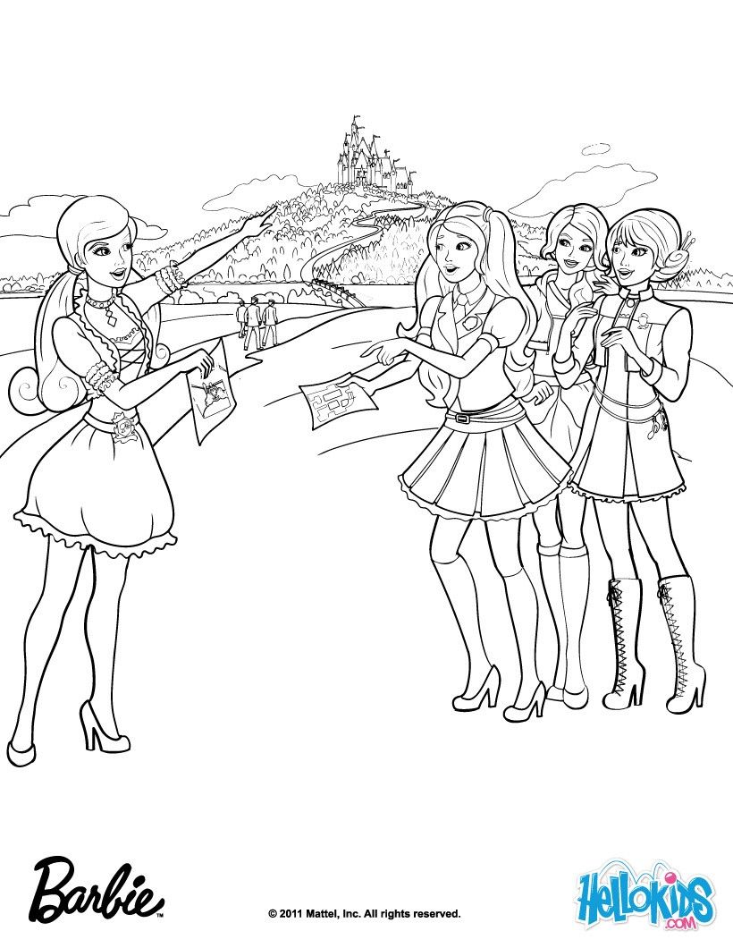 92+ Ultimate Barbie School Coloring Pages Printable