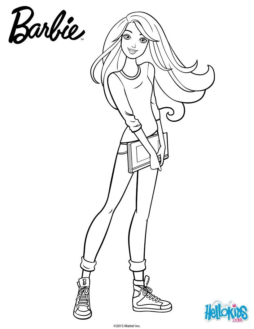 95+ Ultimate Barbie School Coloring Pages Printable