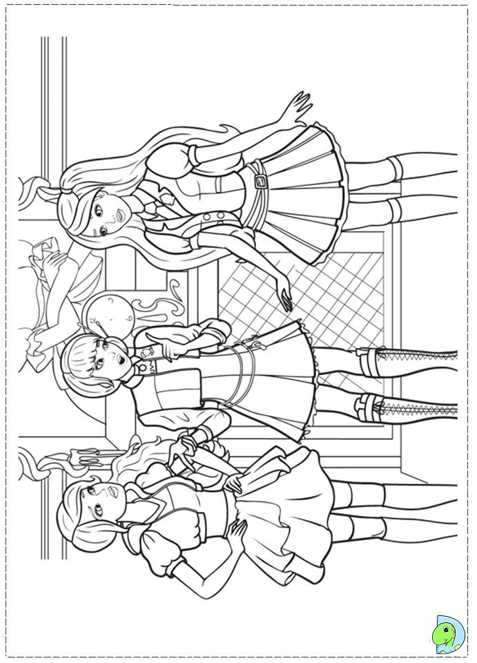 98+ Ultimate Barbie School Coloring Pages Printable