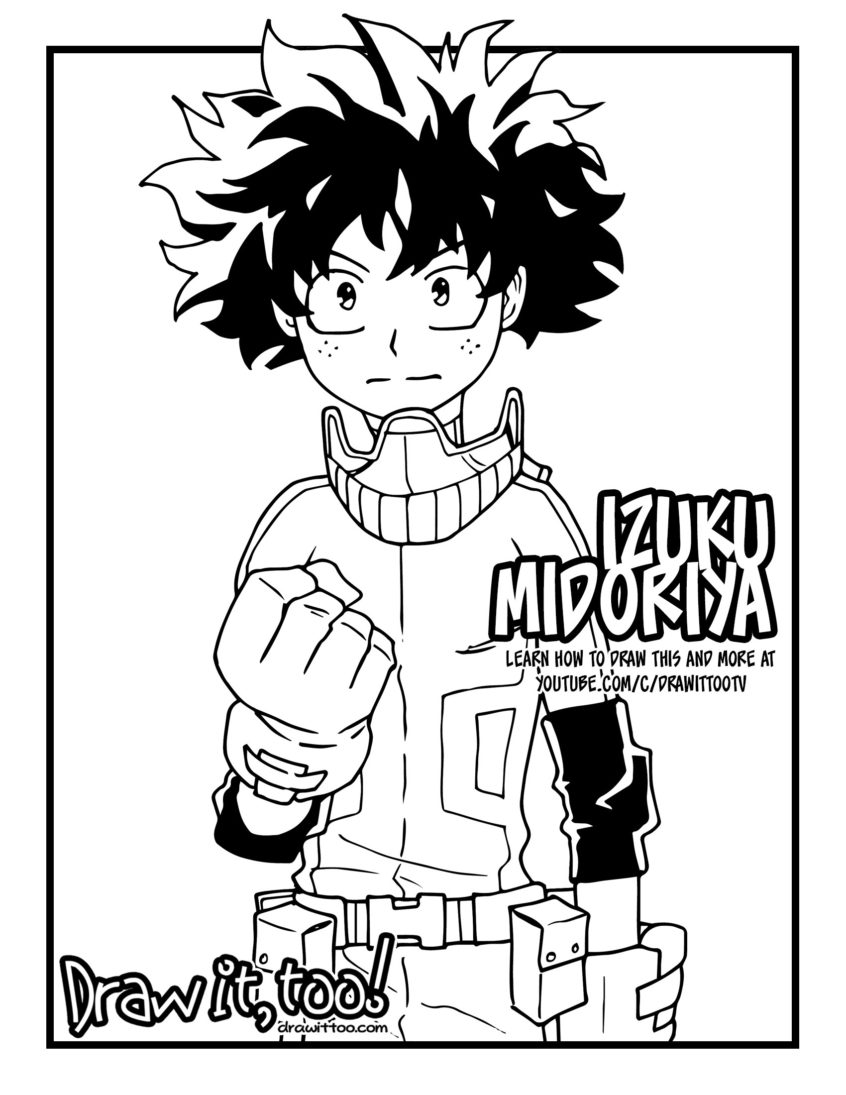 62+ Colorful My Hero Academia Coloring Pages Printable