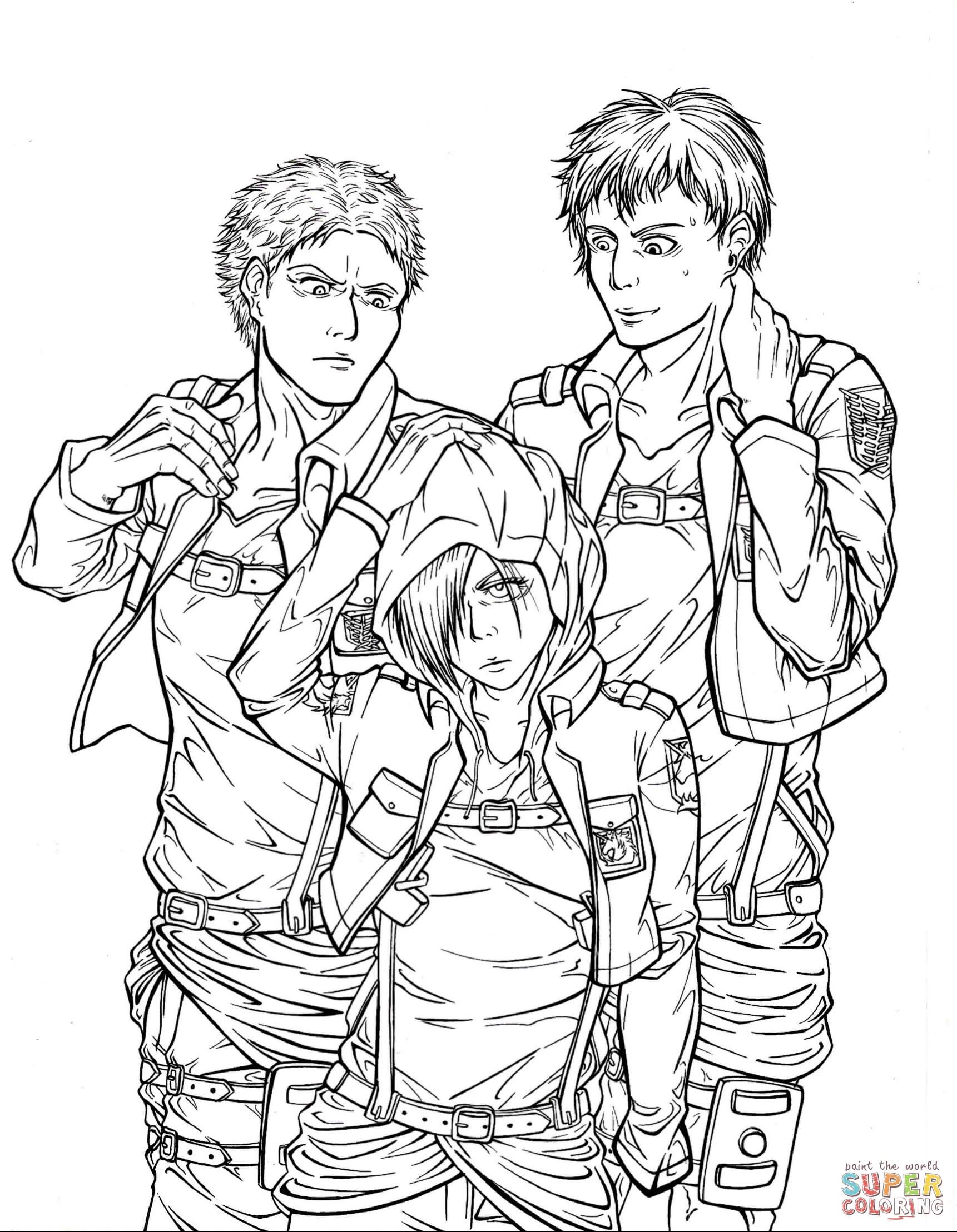 35+ Educational Attack On Titan Coloring Pages Detailed