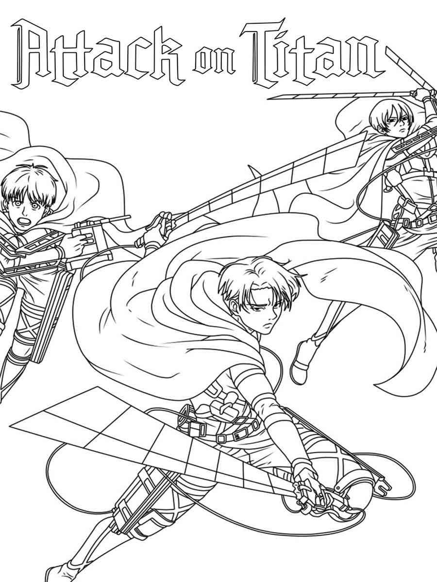 41+ Simple Attack On Titan Coloring Pages Free Printable