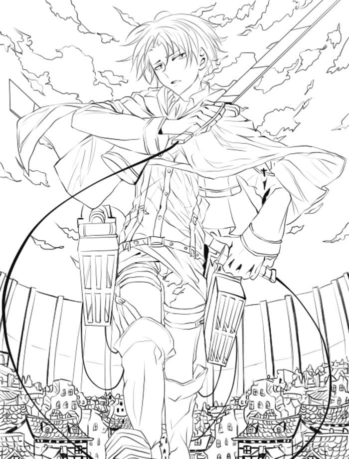 41+ New Attack On Titan Coloring Pages Unique