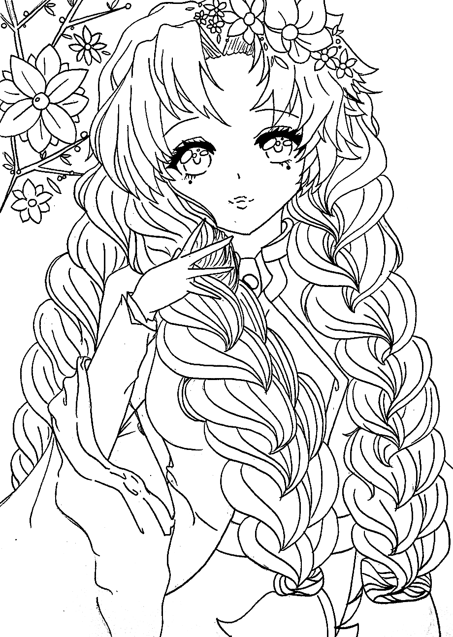 33+ Realistic Demon Slayer Girls Outline Coloring Pages PDF Printable