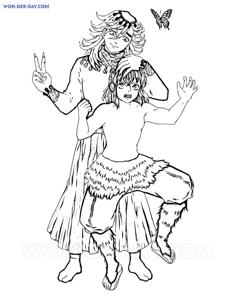 46+ Lovely Inosuke Coloring Pages and Drawing