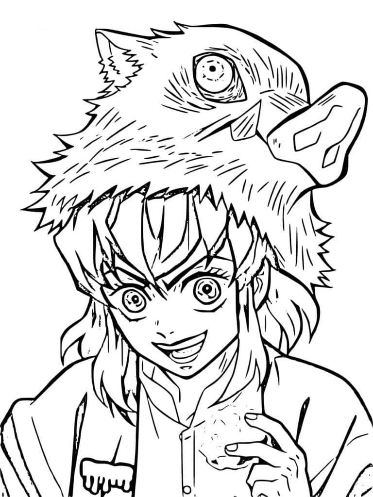 46+ Funtastic Inosuke Coloring Pages Art