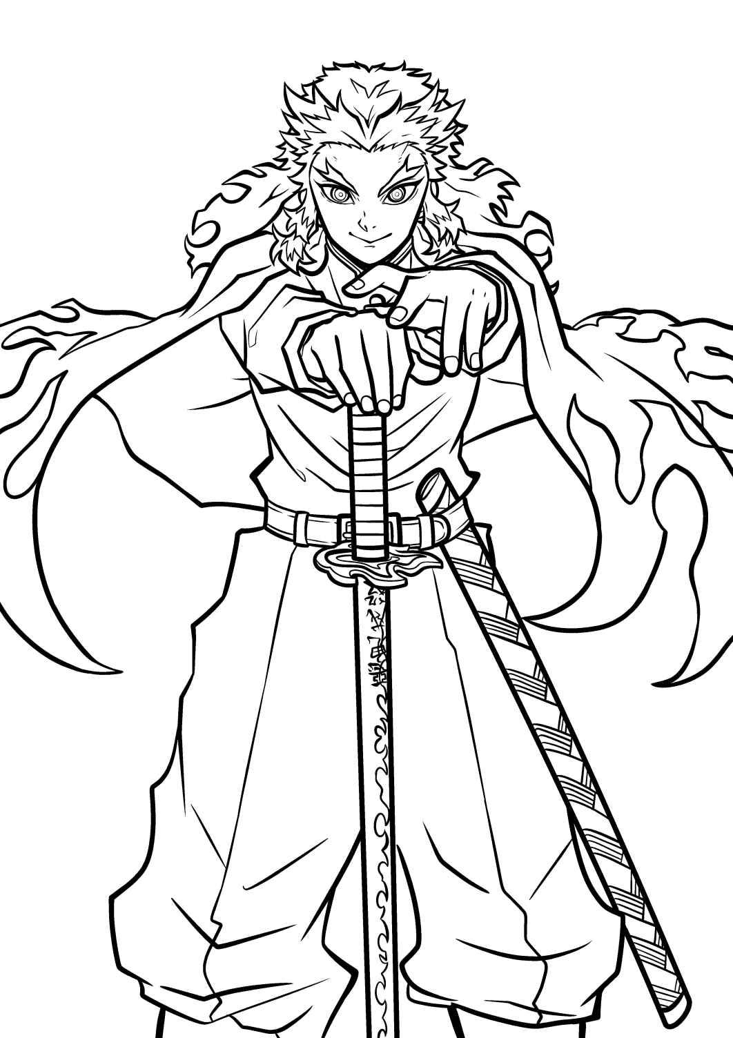 41+ Ultimate Demon Slayer Girls Outline Coloring Pages Simple