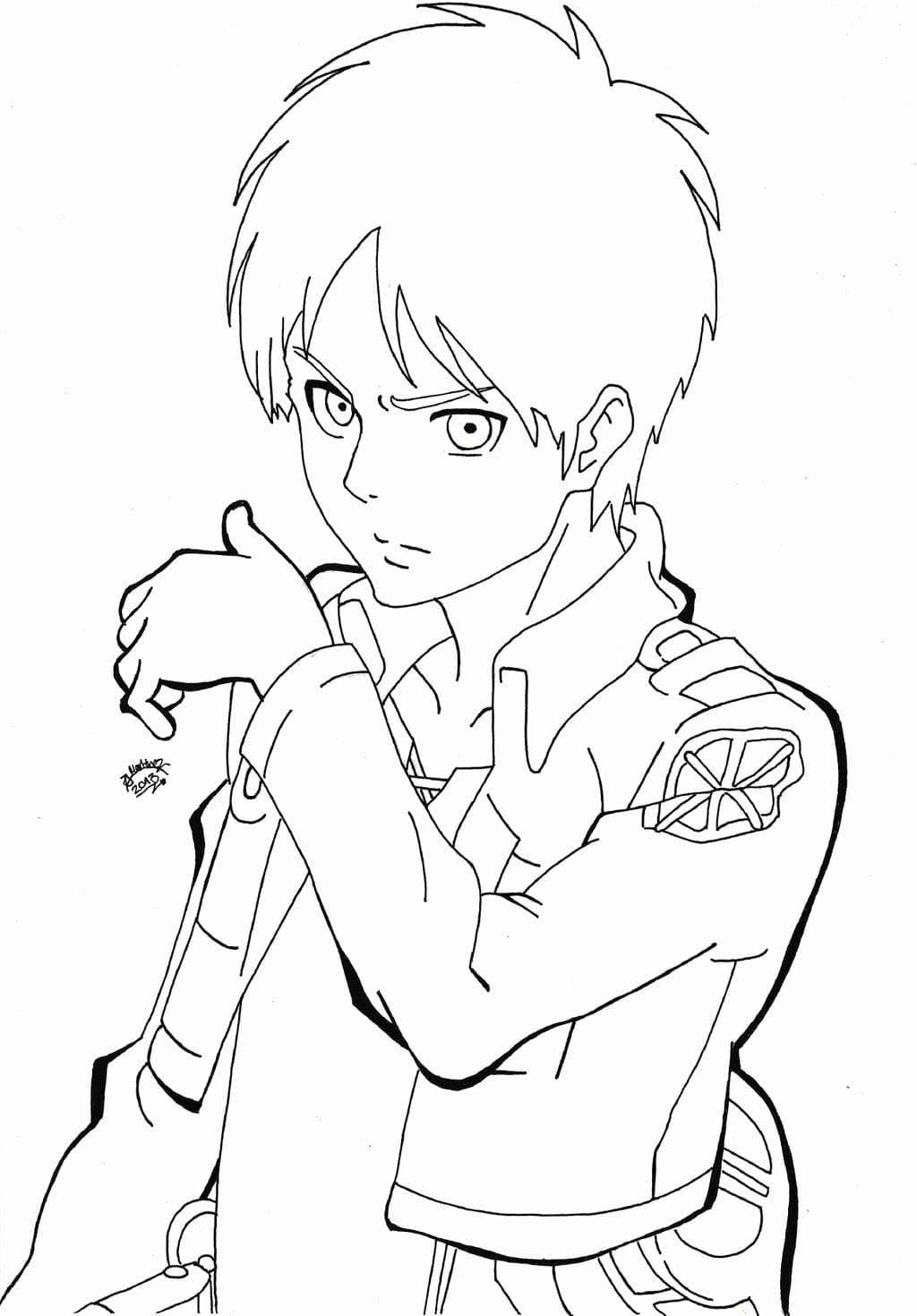 38+ Free Attack On Titan Coloring Pages Easy