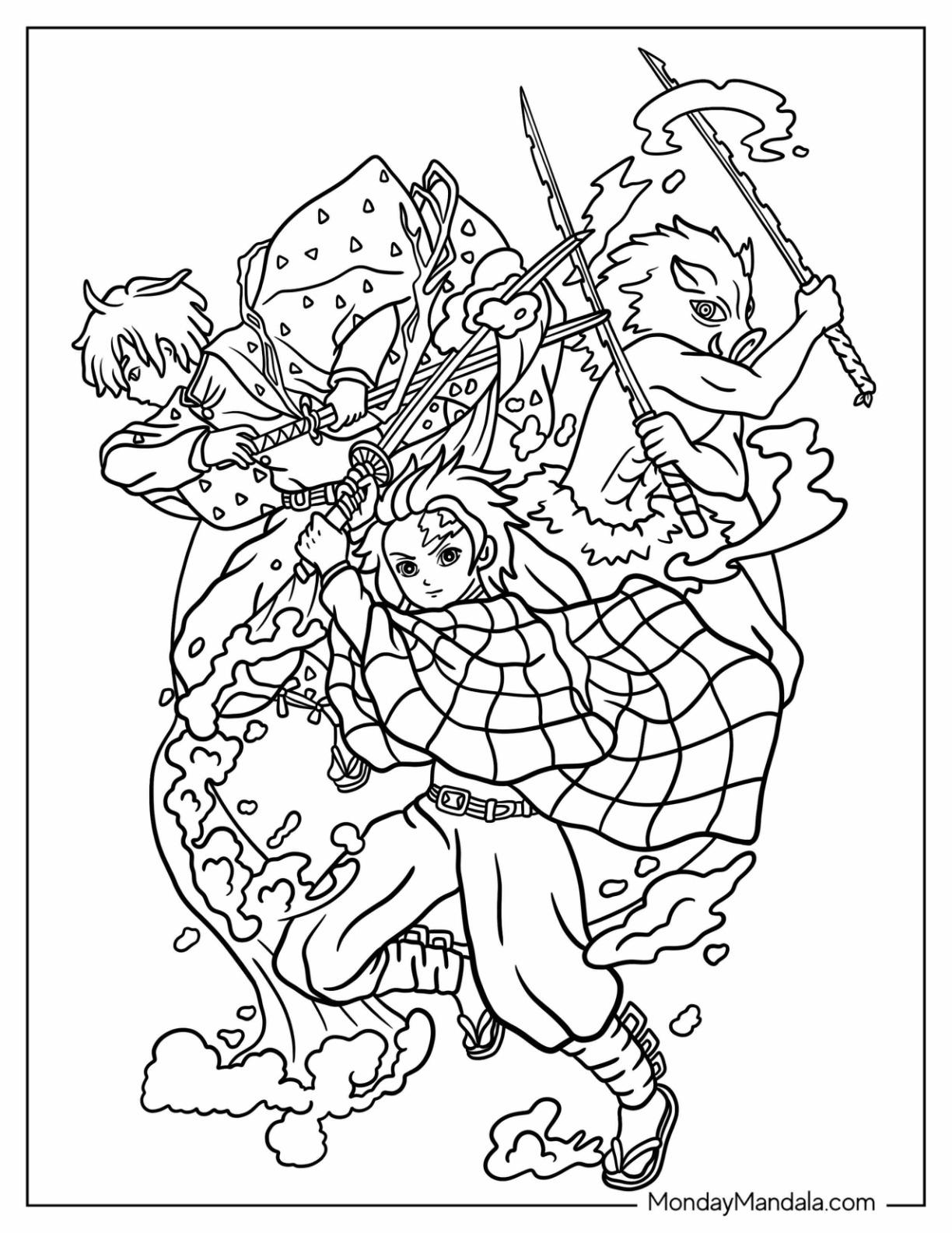 33+ Joyful Inosuke Coloring Pages for Kids