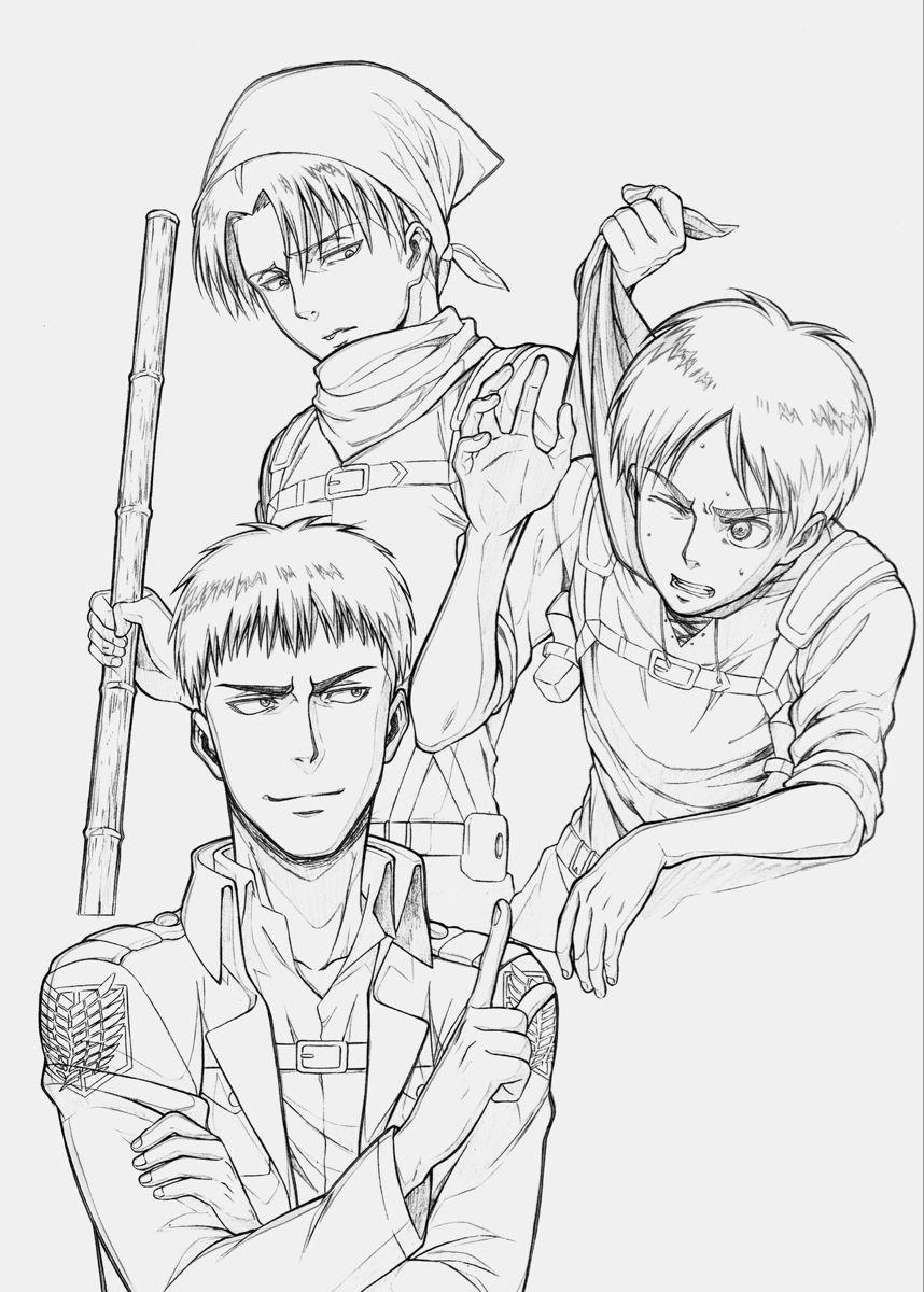 30+ Cute Attack On Titan Coloring Pages Unique