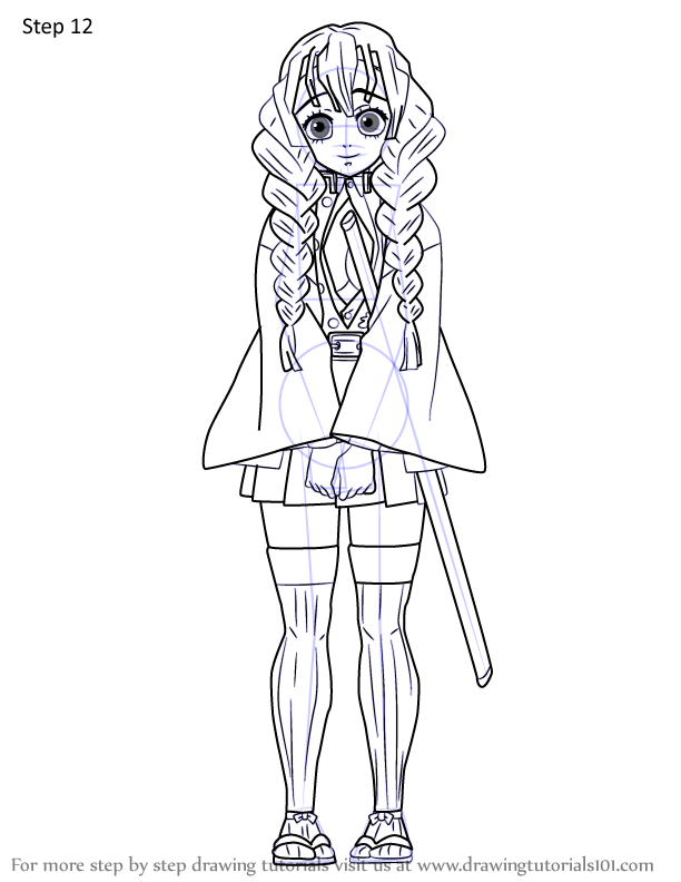 39+ Adorable Demon Slayer Girls Outline Coloring Pages Download FREE