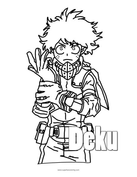 30+ Spectacular My Hero Academia Coloring Pages Printable