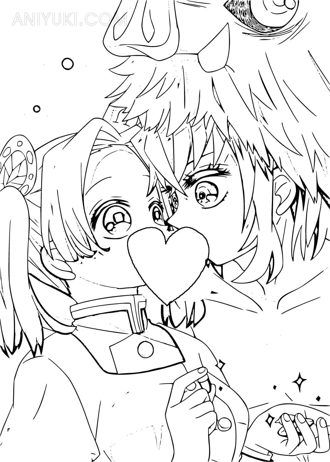 30+ New Inosuke Coloring Pages Easy