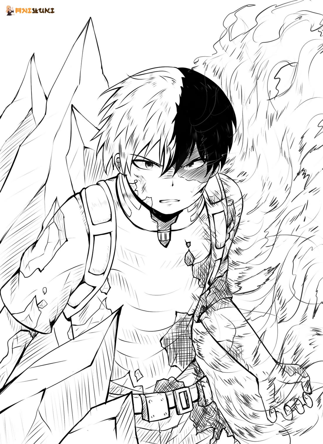 158+ Inspiring My Hero Academia Coloring Pages Printable