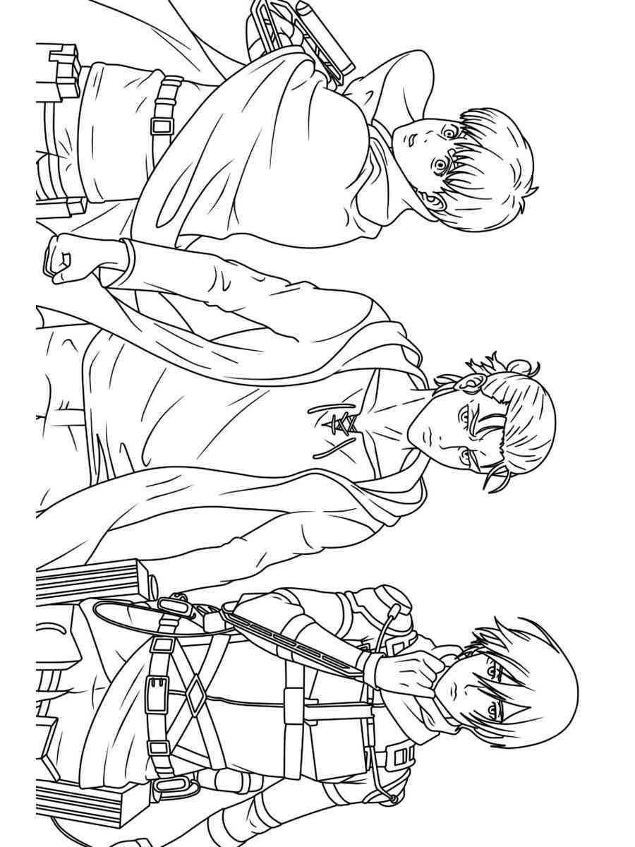 31+ Top Attack On Titan Coloring Pages to Print